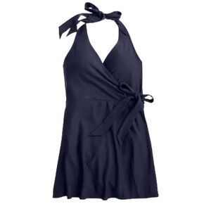 J. Crew Halter Wrap Dress One Piece Swimsuit NWOT